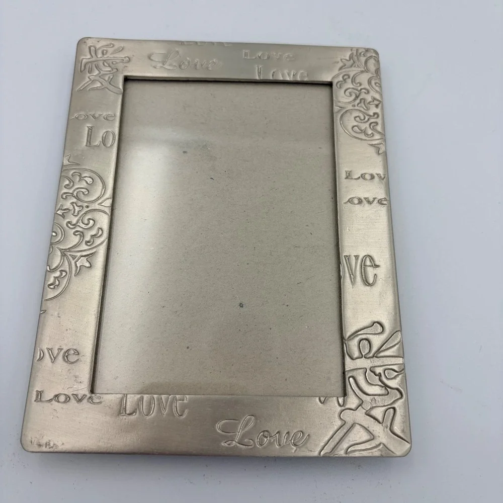 Millenium New York Silver Tone Love Photo Frame‎ Tabletop Display